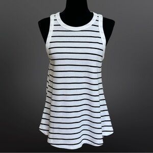 Maurices Striped White and Black Top